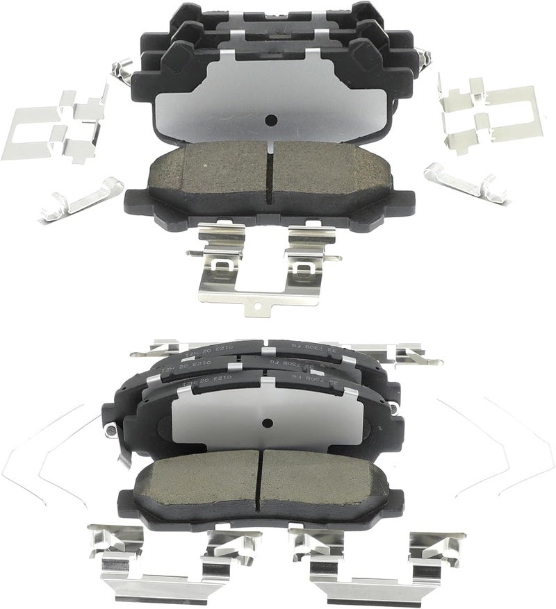 EXPPOWER D1169 D883 Front Rear Brake Pads Sets Fit For Buick Enclave/Rainier,For Chevy SSR/Trailblazer/Traverse,For GMC Acadia/Envoy,For Isuzu Ascender,For Saab 9-7x,For Saturn Outlook - Image 1